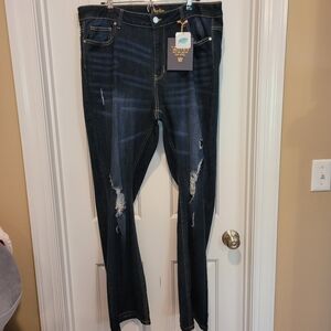 Indigo Rein Blue Distressed Jeans